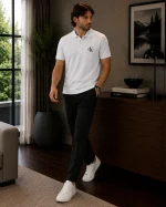 پولوشرت سه دکمه کلوین calvin klein - تصویر 2