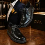 کفش چرم طبیعی صابونی زارا zara