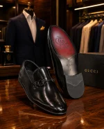کفش مردانه چرم طبیعی گوچی GUCCI - تصویر 2